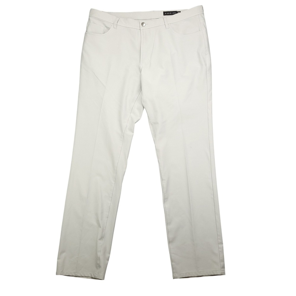 DUNNING Everbest Mens Light Gray Golf Pants Size 38x32‎ Performance Stretch